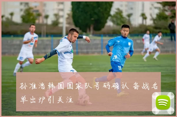 孙准浩韩国国家队号码确认 备战名单出炉引关注