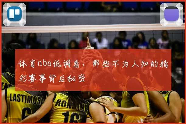 体育nba低调看，那些不为人知的精彩赛事背后秘密